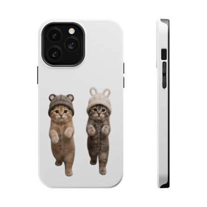 Cute Kittens in Hats Magnetic Impact Phone Case