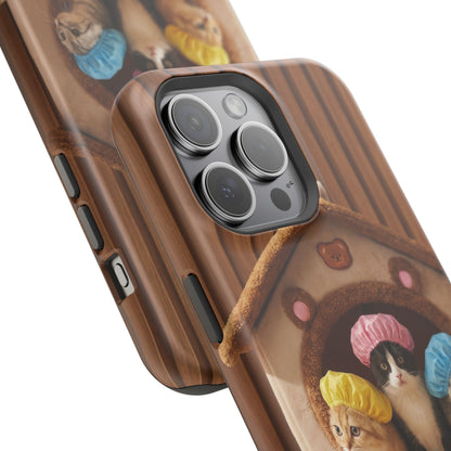 Cute Kittens in Cozy House Phone Case — Magnetic Impact-Resistant Case