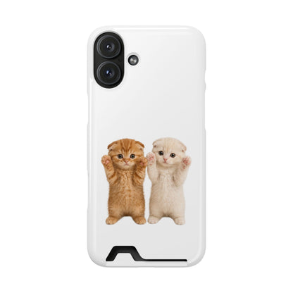 Cute Kittens Phone Case with Card Holder