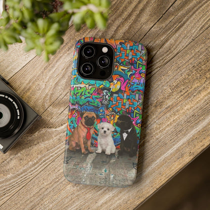 Puppy Squad Graffiti Phone Case — Impact-Resistant Protective Case