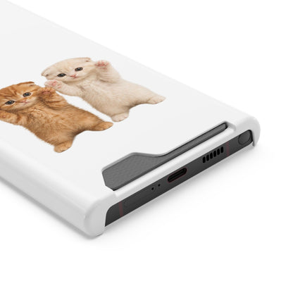 Cute Kittens Phone Case with Card Holder