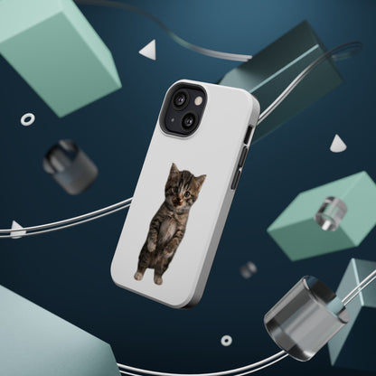 Cute Standing Kitten Magnetic Impact-Resistant Phone Case