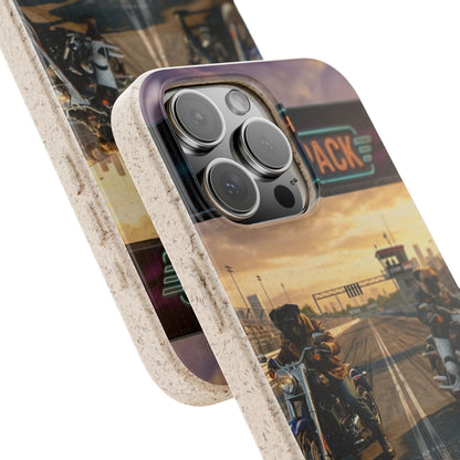 Motorcycle Road Trip Biodegradable Phone Case