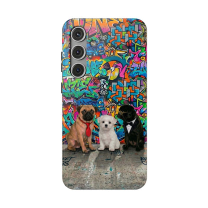 Puppy Squad Graffiti Phone Case — Impact-Resistant Protective Case