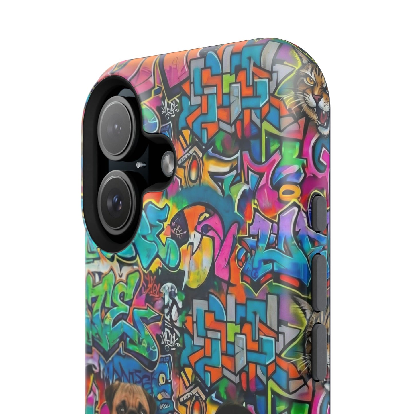 Puppy Squad Graffiti Phone Case — Impact-Resistant Protective Case