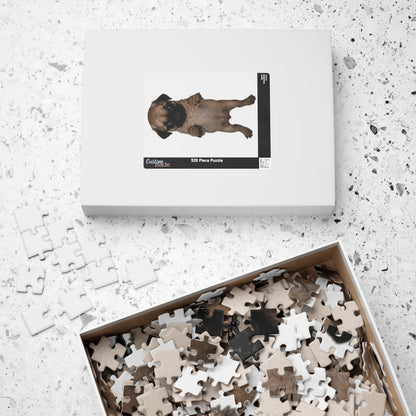 Cute Pug  Puppy Standing Jigsaw  Puzzle