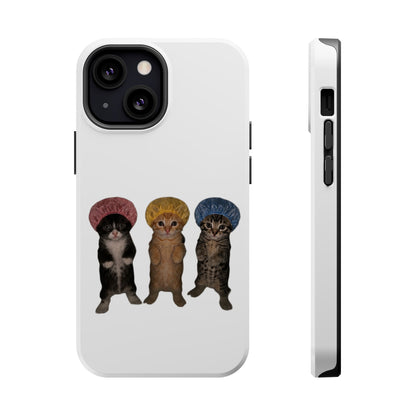 Cute Kittens in Bonnets  Magnetic Impact-Resistant Phone Case