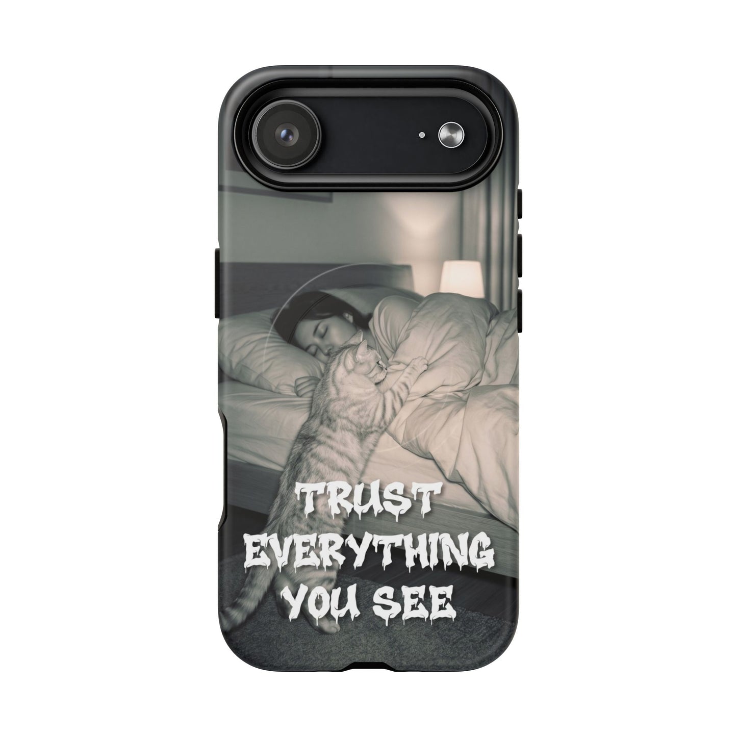 Phone Case ‘Trust Everything You See’ Surreal Sleep Graphic Tough Magnetic Case