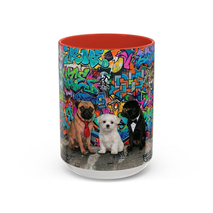 Graffiti Pets Coffee Mug — Colorful Street Art Dog & Cat Accent Mug (11/15oz)