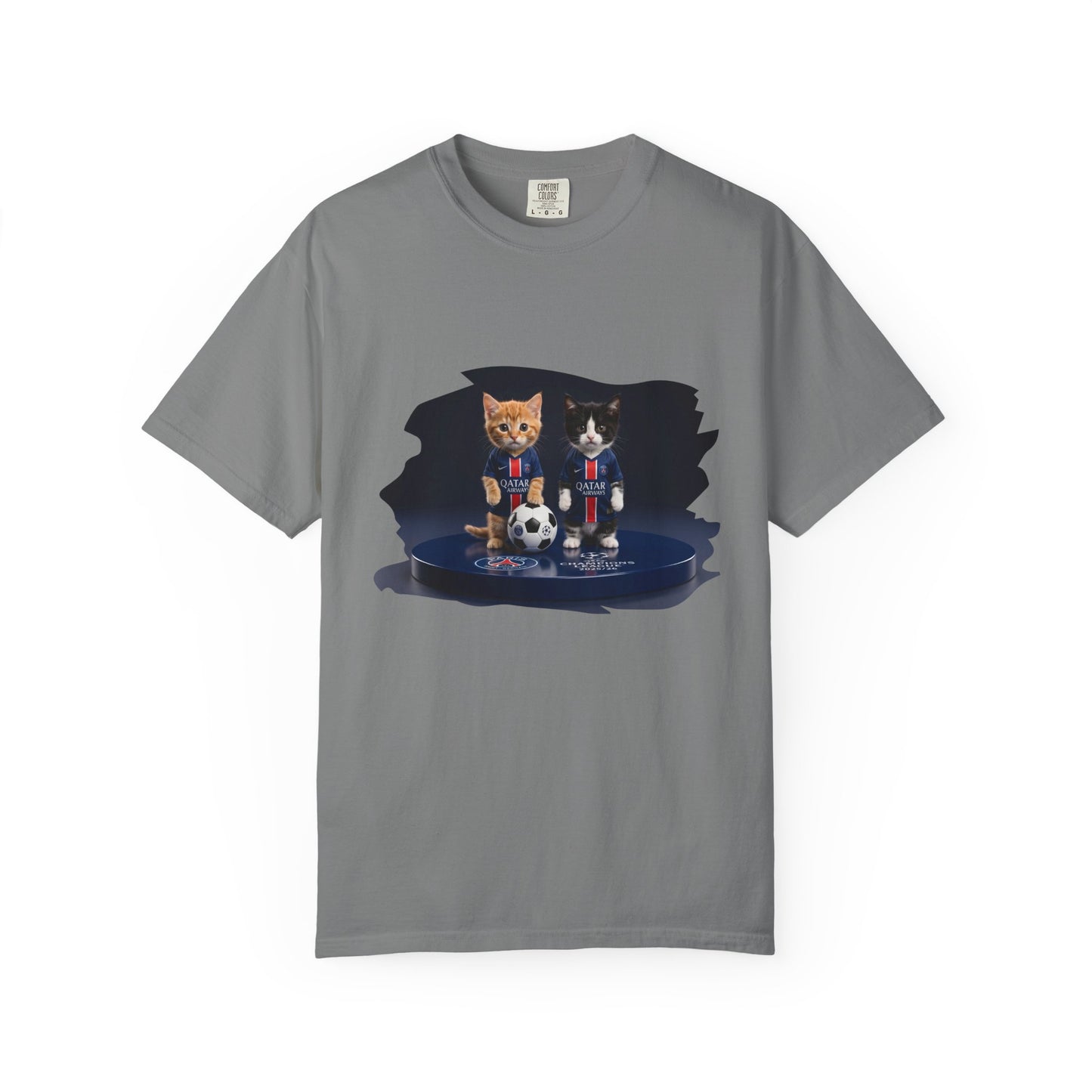 Cat Soccer Players T‑Shirt — Cute Kitten Football Graphic Tee