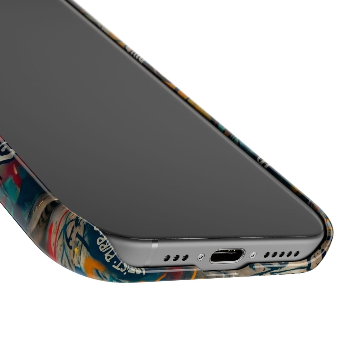 Meow Squad Graffiti Phone Case — Colorful Cat Crew Slim Case