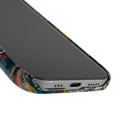 Meow Squad Graffiti Phone Case — Colorful Cat Crew Slim Case