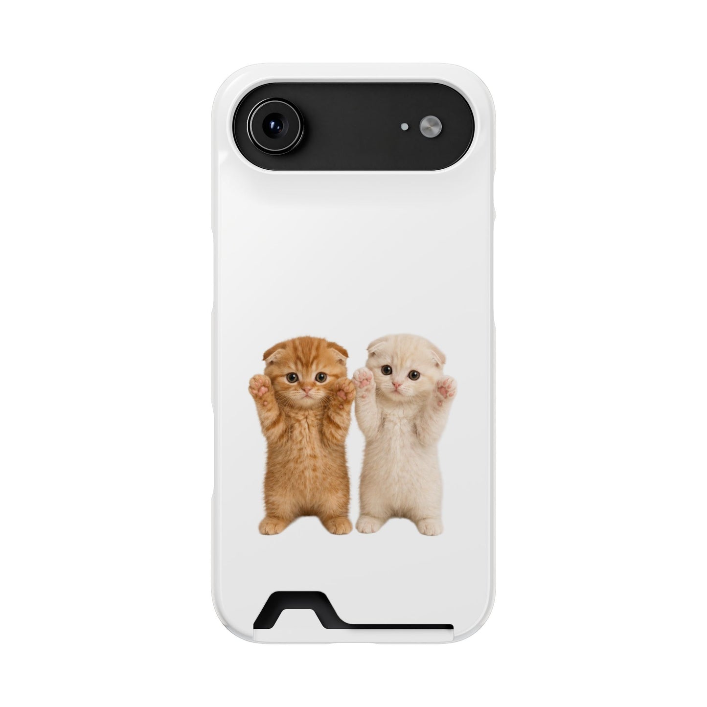 Cute Kittens Phone Case with Card Holder