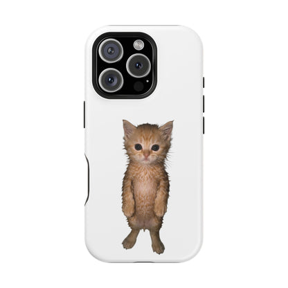 Cute Standing Kitten Magnetic Impact-Resistant Phone Case