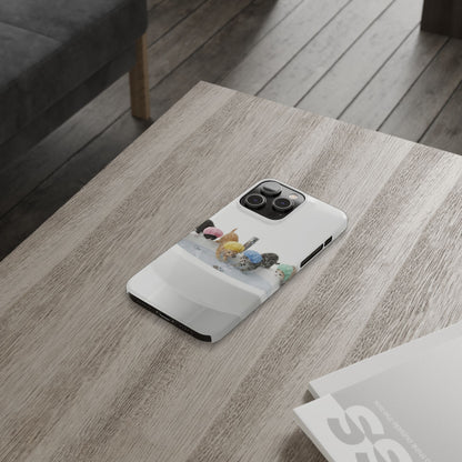 Slim Phone Case — Cute Kittens in Bathtub Design