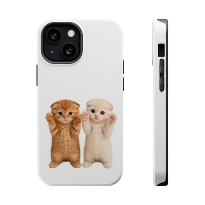 Cute Raising Paws Kittens Magnetic Impact-Resistant  Phone Case