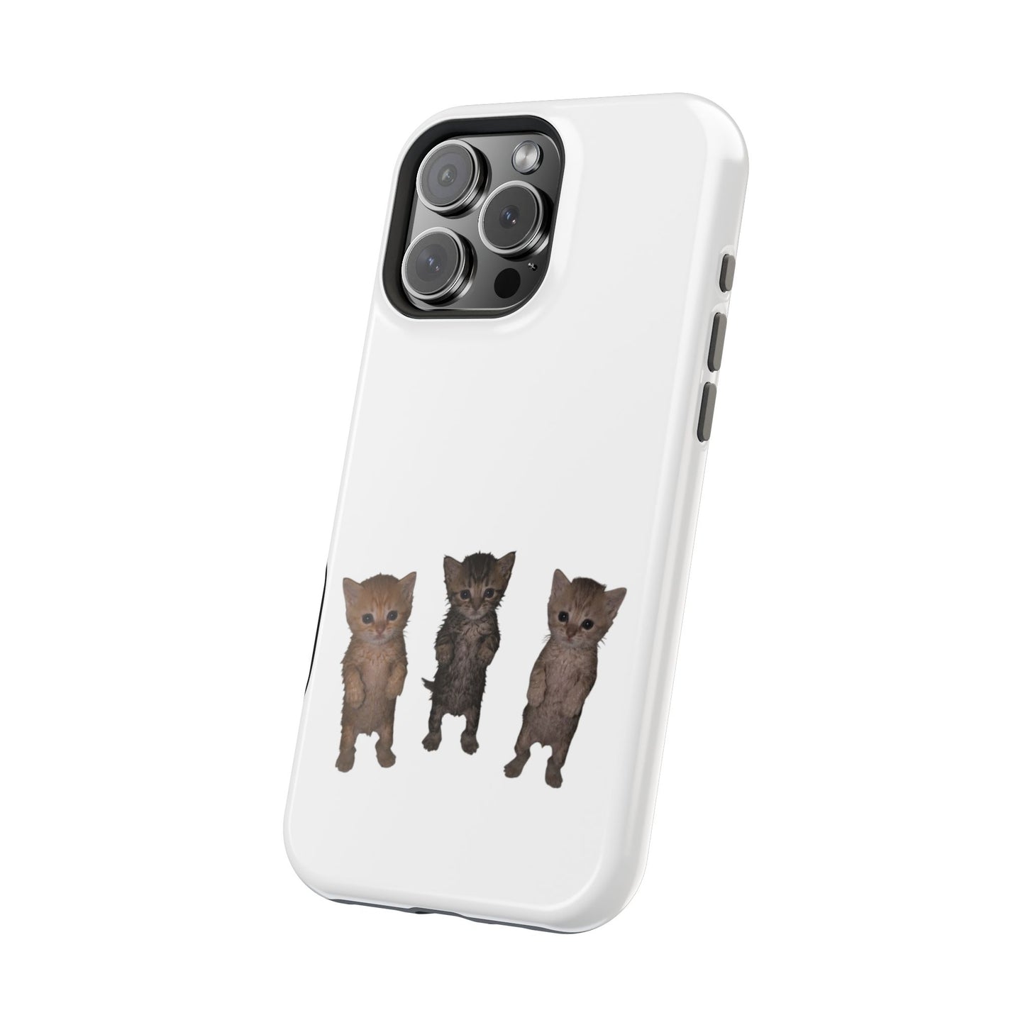 Cute Trio Kittens  Magnetic Impact-Resistant Phone Case