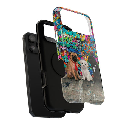 Puppy Squad Graffiti Phone Case — Impact-Resistant Protective Case
