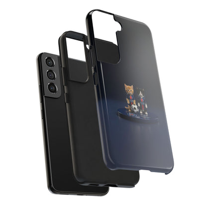 Phone Case — Cute Soccer Cats Design (Kawaii Kitten Football Fans)