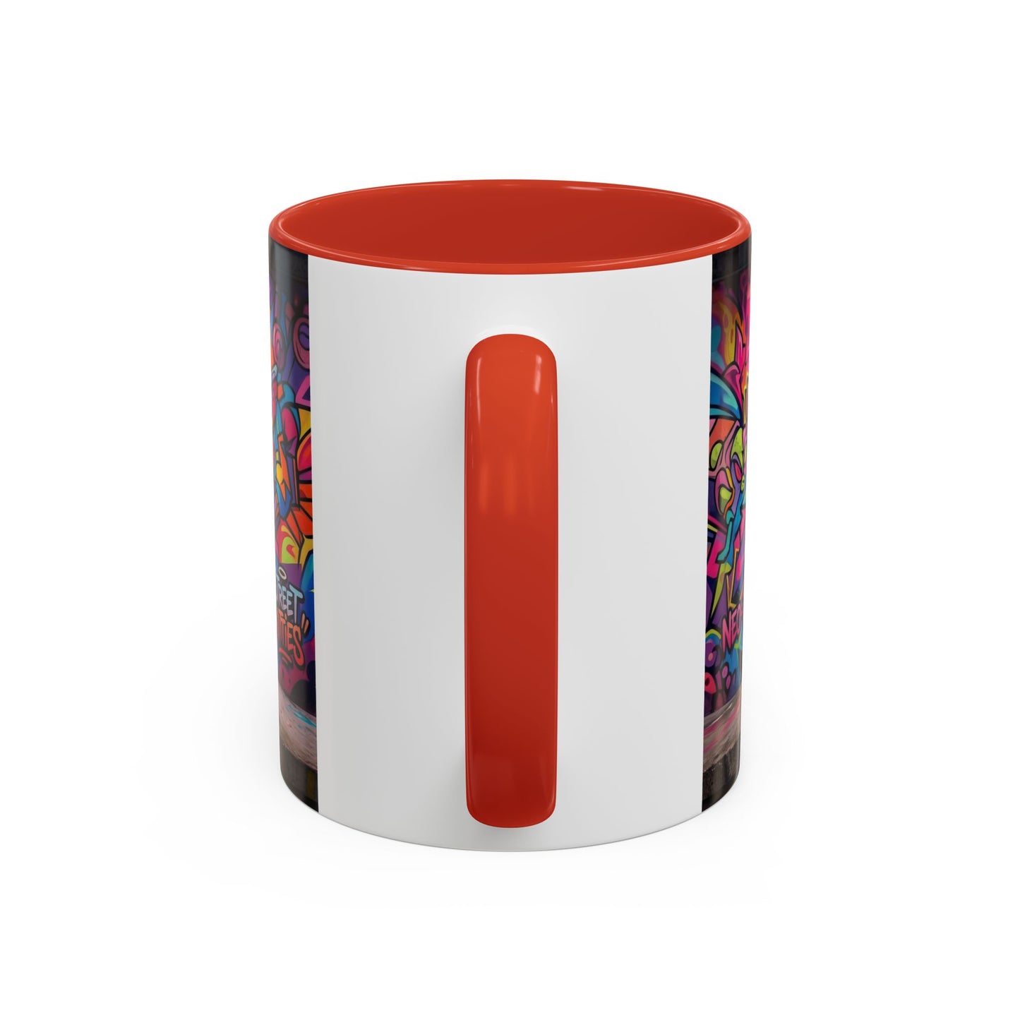 Street Kitties Graffiti Coffee Mug — Colorful Cat Art Accent Mug (11/15oz)
