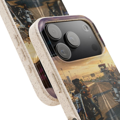 Motorcycle Road Trip Biodegradable Phone Case