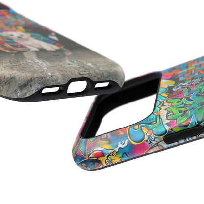 Puppy Squad Graffiti Phone Case — Impact-Resistant Protective Case