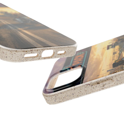 Motorcycle Road Trip Biodegradable Phone Case