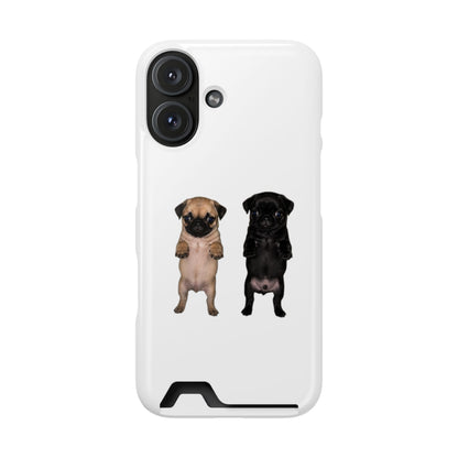Pug Pair Card-Holder Phone Case