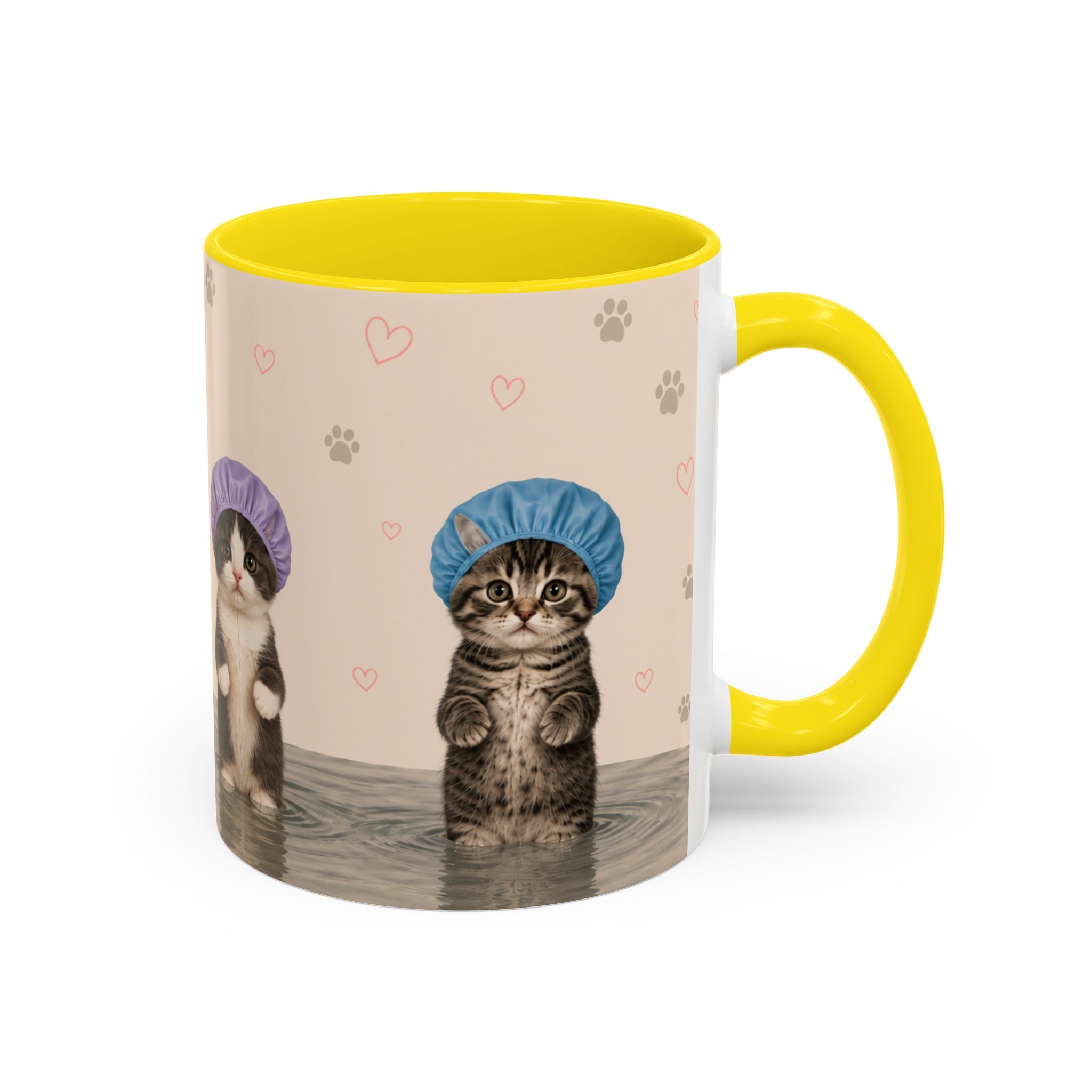 Cute Kittens in Shower Caps Accent Coffee Mug – 11/15oz