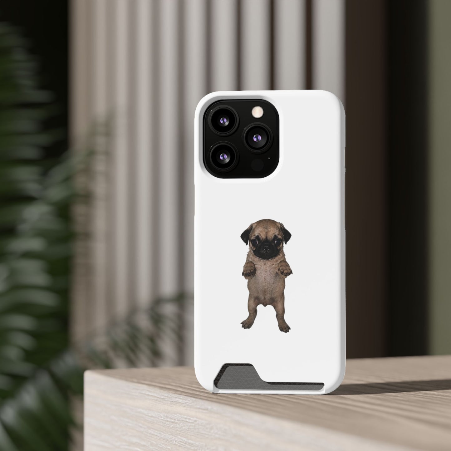 Pug Puppy Card-Holder Phone Case