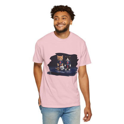 Cat Soccer Players T‑Shirt — Cute Kitten Football Graphic Tee