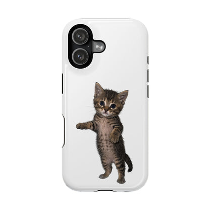 Cute Standing Kitten Magnetic Phone Case