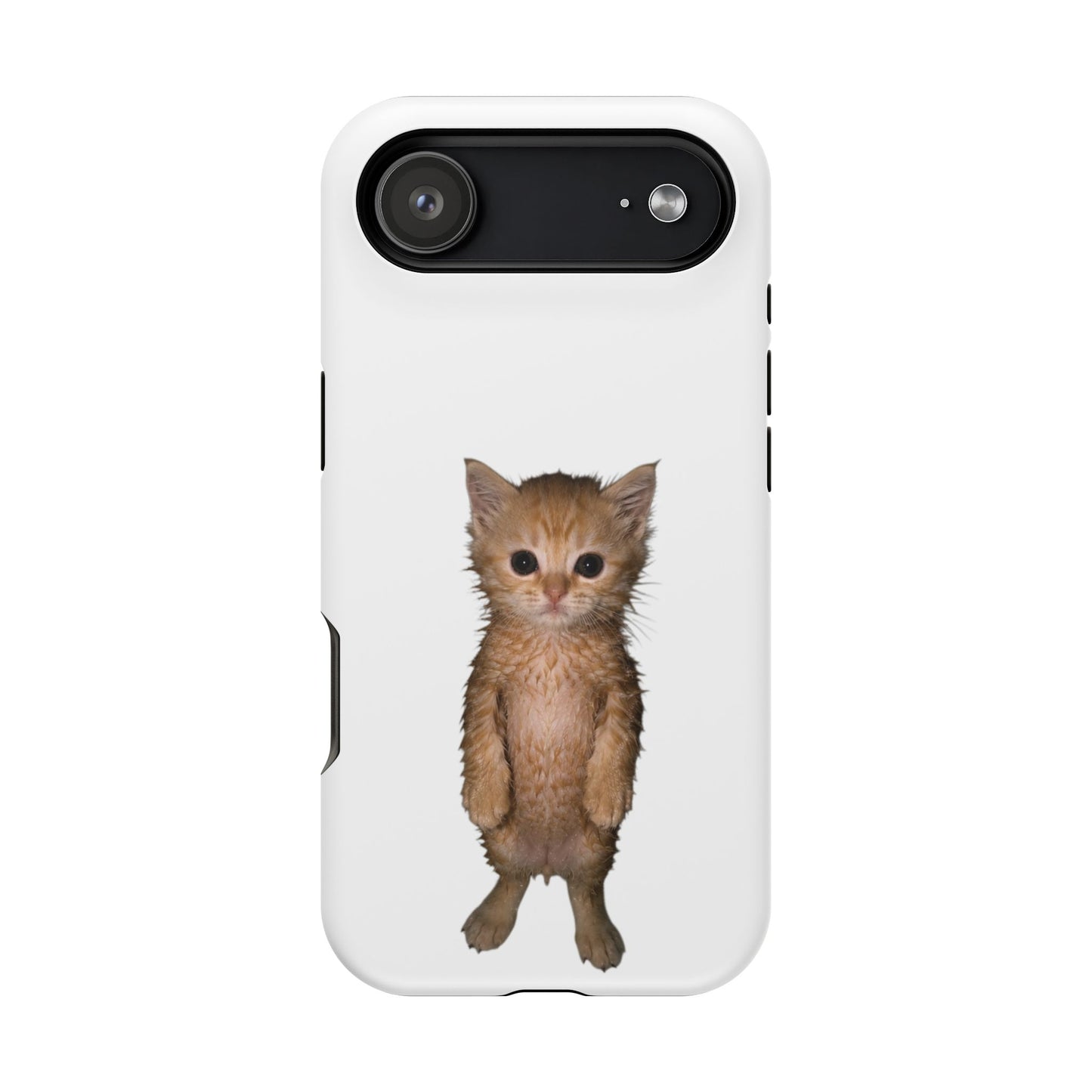 Cute Standing Kitten Magnetic Impact-Resistant Phone Case