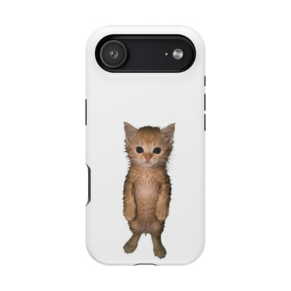 Cute Standing Kitten Magnetic Impact-Resistant Phone Case