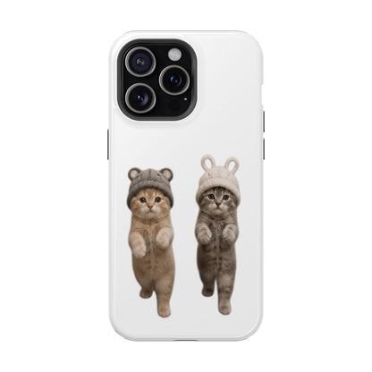 Cute Kittens in Hats Magnetic Impact Phone Case