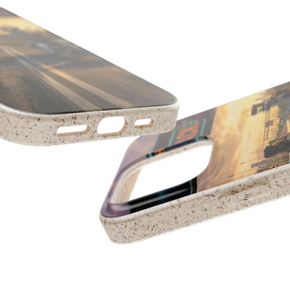 Motorcycle Road Trip Biodegradable Phone Case