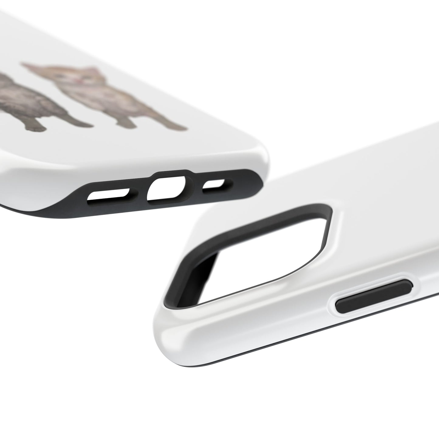 Duo Cute Kitten  Magnetic Impact-Resistant Phone Case