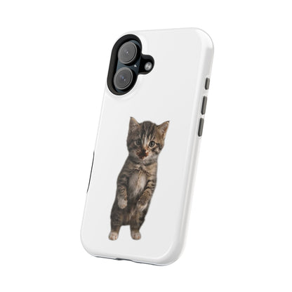 Cute Standing Kitten Magnetic Impact-Resistant Phone Case