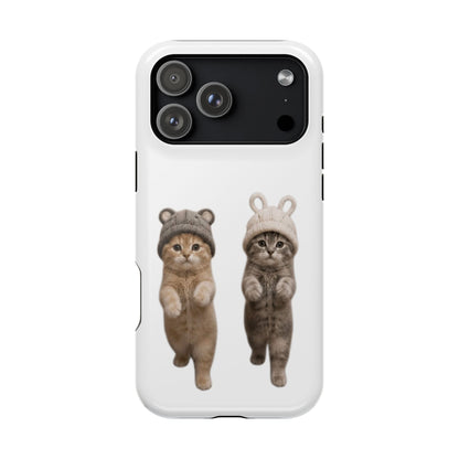 Cute Kittens in Hats Magnetic Impact Phone Case