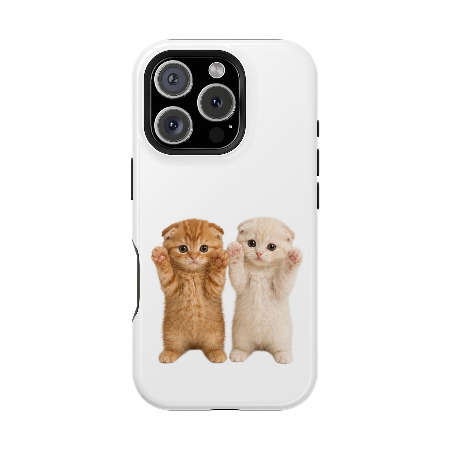 Cute Raising Paws Kittens Magnetic Impact-Resistant  Phone Case