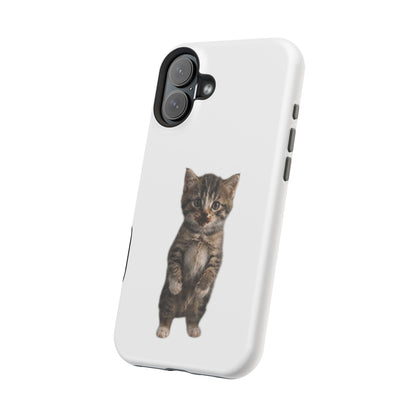 Cute Standing Kitten Magnetic Impact-Resistant Phone Case