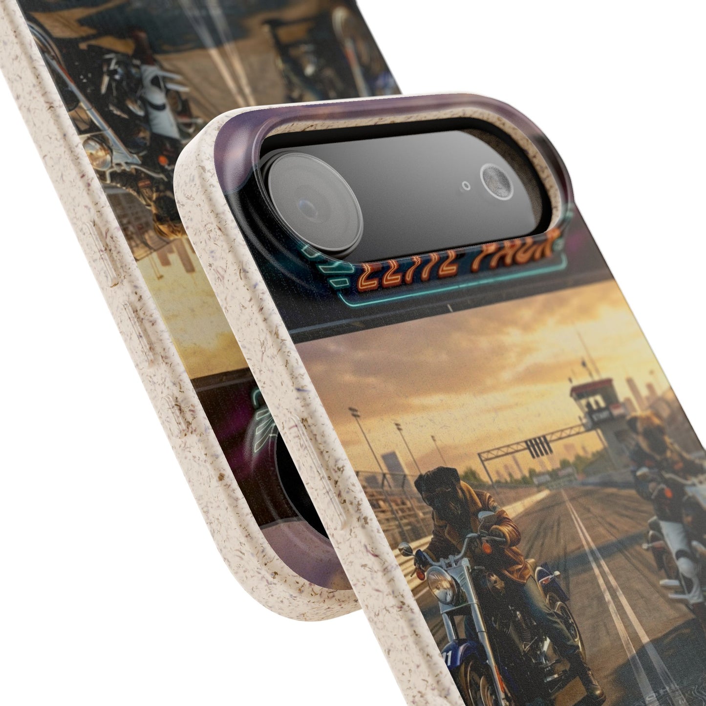 Motorcycle Road Trip Biodegradable Phone Case