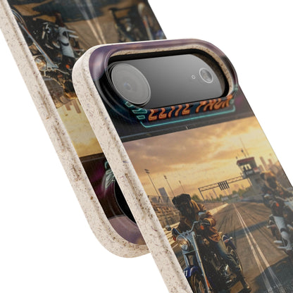 Motorcycle Road Trip Biodegradable Phone Case