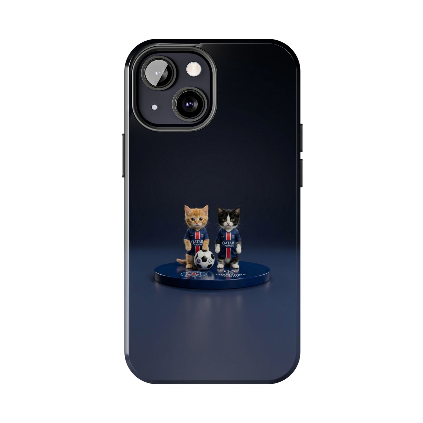 Phone Case — Cute Soccer Cats Design (Kawaii Kitten Football Fans)