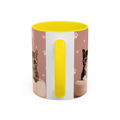 Cute Cat Lovers Coffee Mug - 11 & 15oz - Perfect Gift for Pet Owners