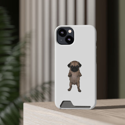 Pug Puppy Card-Holder Phone Case