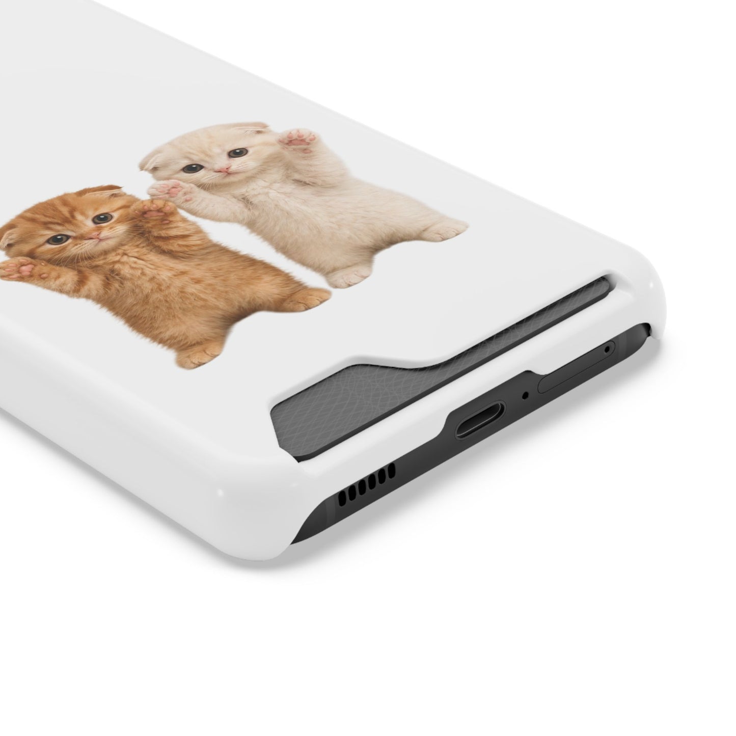 Cute Kittens Phone Case with Card Holder