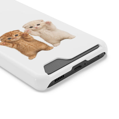 Cute Kittens Phone Case with Card Holder