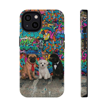 Puppy Squad Graffiti Phone Case — Impact-Resistant Protective Case