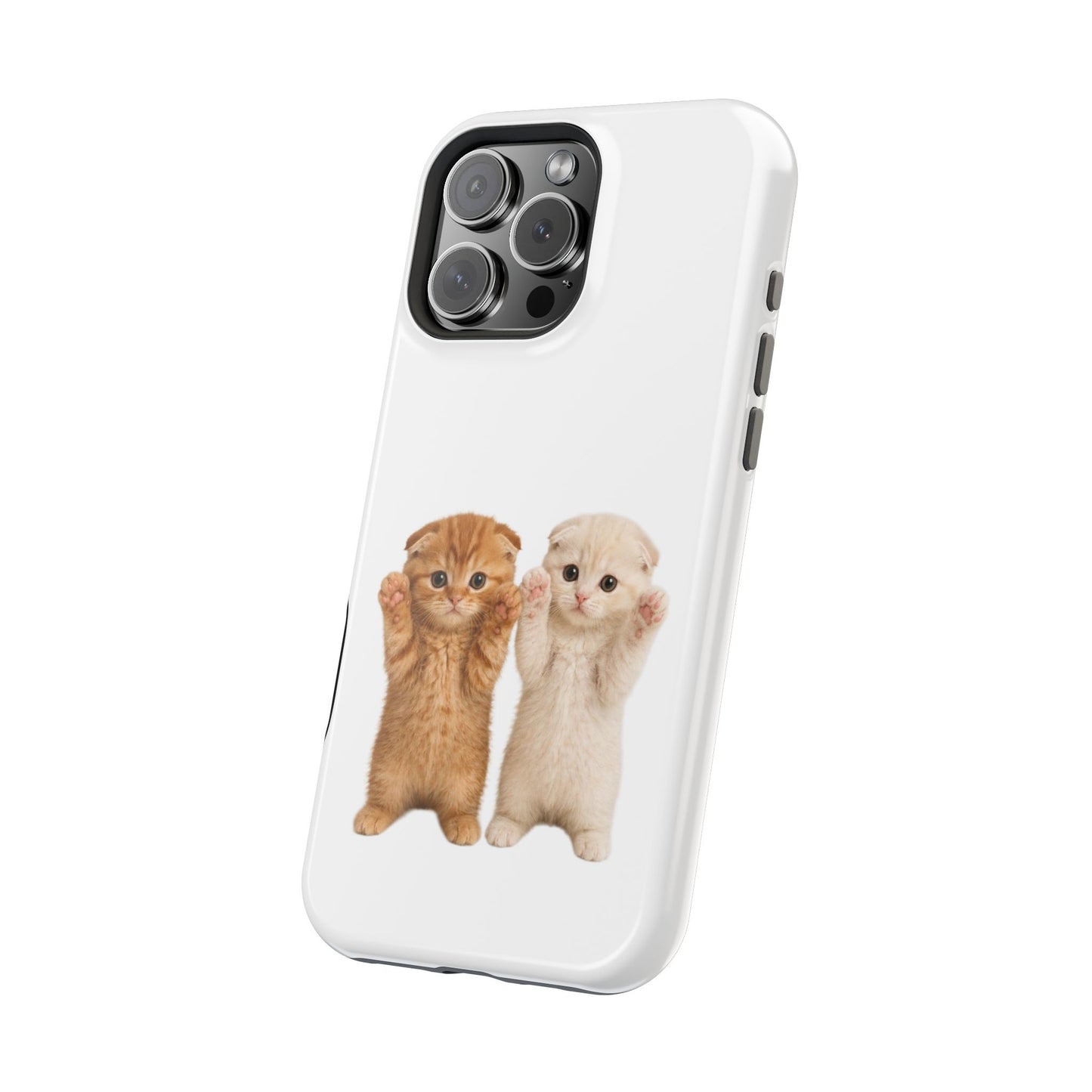 Cute Raising Paws Kittens Magnetic Impact-Resistant  Phone Case